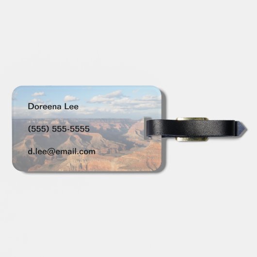 Grand Canyon gezien vanuit de Zuid-Rim in Arizona Bagagelabel (Achterkant horizontaal)