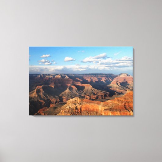 Grand Canyon gezien vanuit de Zuid-Rim in Arizona Canvas Afdruk (Voorkant)