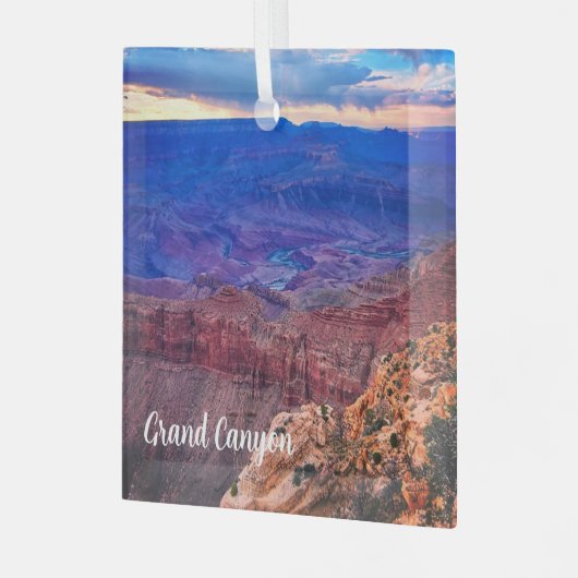 Grand Canyon Glas Ornament (Voorkant links)