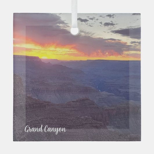 Grand Canyon Glas Ornament (Voorkant)