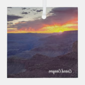 Grand Canyon Glas Ornament (Achterkant)