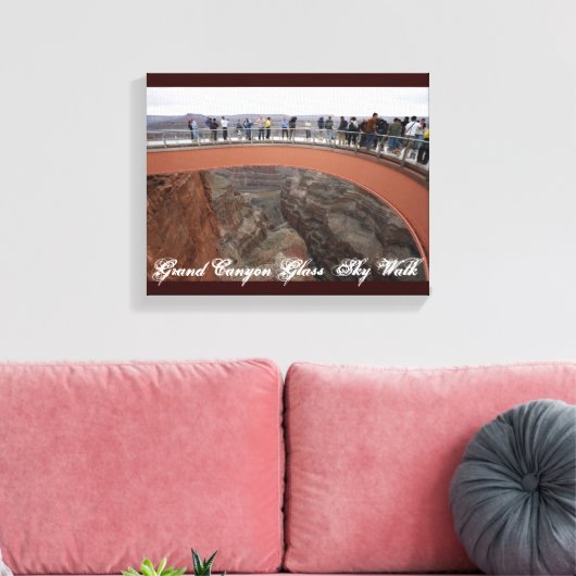 Grand Canyon Glass Skywalk Canvas (Insitu (Woonkamer))