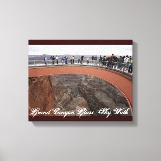 Grand Canyon Glass Skywalk Canvas Afdruk (Voorkant)