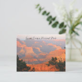 grand canyon groetings briefkaart (Staand voorkant)
