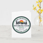 Grand Canyon Havasu Herfsten Arizona Wandelcamping Kaart (Gele Bloem)