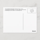 Grand Canyon Het gekleurde Briefkaart van de woest (Achterkant)