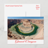 Grand Canyon, Hoefijzer Bend, Briefkaart Arizona (Voorkant / Achterkant)