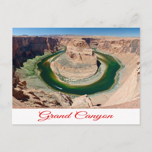 Grand Canyon, Hoefijzer Bend, Briefkaart Arizona (Voorkant)