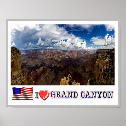 Grand Canyon - I Love - Verenigde Staten - Poster (Voorkant)