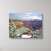 Grand Canyon in de winter Canvas Afdruk (Voorkant)