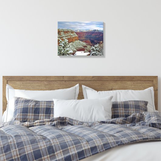 Grand Canyon in de winter Canvas Afdruk (Insitu (Slaapkamer))