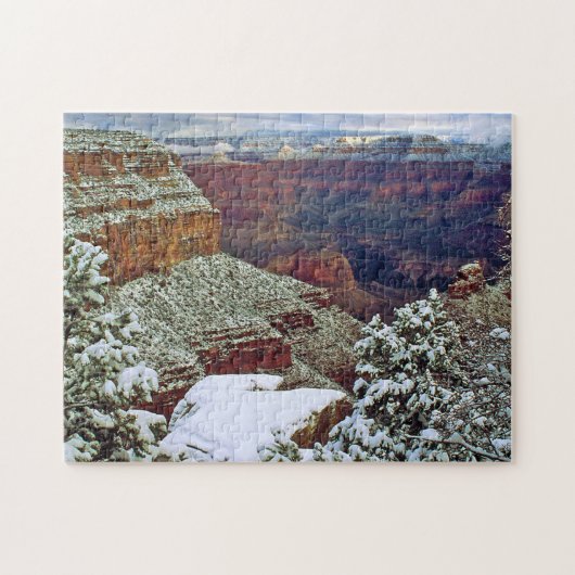 Grand Canyon in de winter Legpuzzel (Horizontaal)
