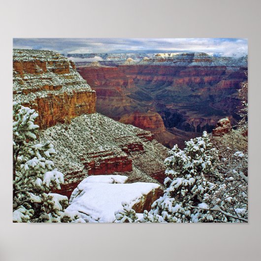 Grand Canyon in de winter Poster (Voorkant)