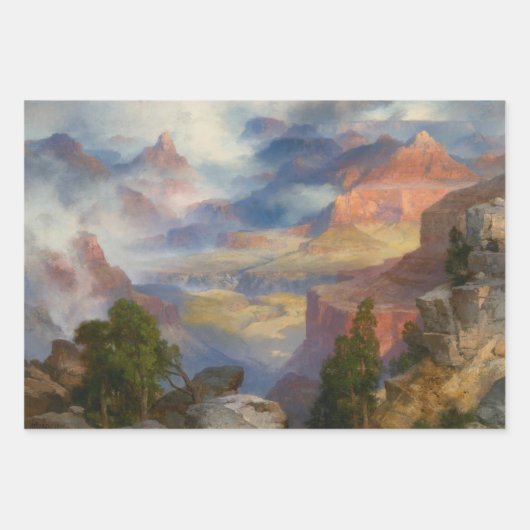 Grand Canyon in Mist (door Thomas Moran) Inpakpapier Vel (Voorkant 3)