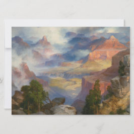 Grand Canyon in Mist (door Thomas Moran) Kaart