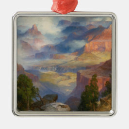 Grand Canyon in Mist (door Thomas Moran) Metalen Ornament