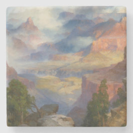 Grand Canyon in Mist (door Thomas Moran) Stenen Onderzetter