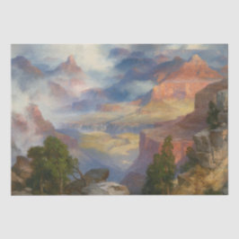 Grand Canyon in Mist (door Thomas Moran) Tissuepapier