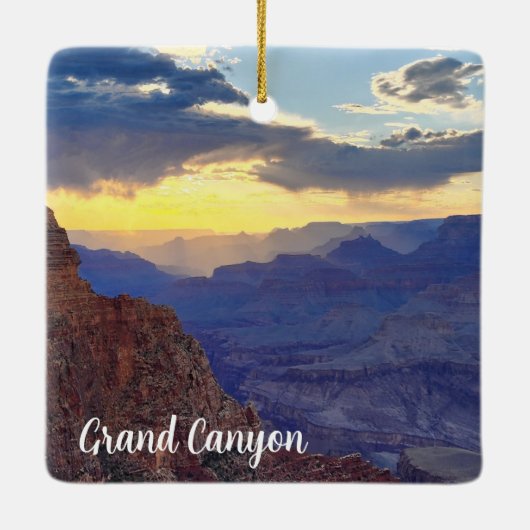 Grand Canyon Keramisch Ornament (Achterkant)