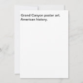 Grand Canyon-kunst Kaart (Achterkant)