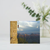 Grand Canyon Lodge met uitzicht op de North Rim Briefkaart (Staand voorkant)