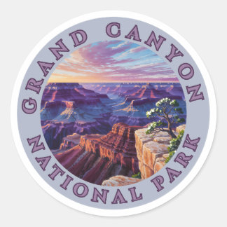 Grand Canyon Lover National Park Love The Outdoors Ronde Sticker