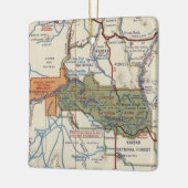 Grand Canyon  Map Keramisch Ornament (Links)