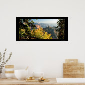 Grand Canyon met een gouden berk Poster (Keuken)