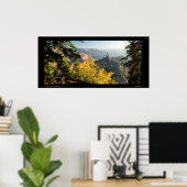 Grand Canyon met een gouden berk Poster (Thuiskantoor)
