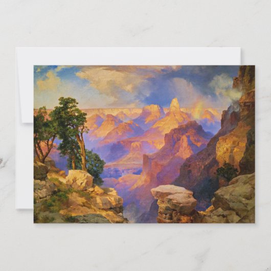 Grand Canyon met regenboog Kaart (Voorkant)