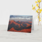 Grand Canyon Mooie Natuur Landschap Verjaardag Kaart (Gele Bloem)