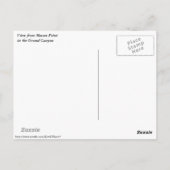 Grand Canyon Moran Point Briefkaart (Achterkant)