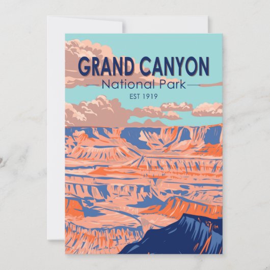 Grand Canyon Nationaal Park Arizona  Feestdagenkaart (Voorkant)