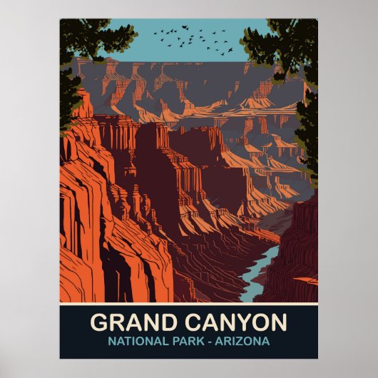 Grand Canyon, Nationaal Park, Arizona, Reizen Poster (Voorkant)