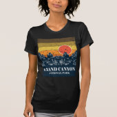Grand Canyon Nationaal Park Arizona  Retro T-shirt (Voorkant)