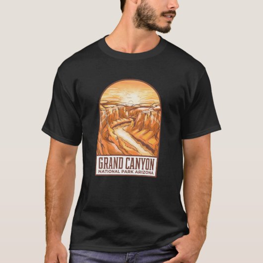 Grand Canyon Nationaal Park Arizona Souvenir Natuu T-shirt (Voorkant)