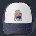 Grand Canyon Nationaal Park Arizona  Trucker Pet<br><div class="desc">Groot ontwerp van vectorillustraties Canyon. Het park is het huis van een groot deel van de immense Grand Canyon,  met zijn gelaagde banden van rode rots die miljoenen jaren van geologische geschiedenis onthullen.</div>
