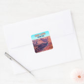 Grand Canyon Nationaal Park Arizona  Vierkante Sticker (Envelop)