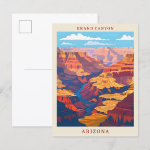 Grand Canyon Nationaal Park Arizona Vintage Briefkaart