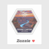 Grand Canyon Nationaal Park Arizona Vintage Sticker (Vel)