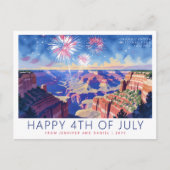 Grand Canyon National Park 4th of July Fireworks Feestdagenkaart (Voorkant)