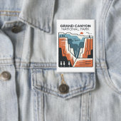 Grand Canyon National Park Abstracte illustratie Button (Insitu)