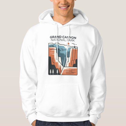 Grand Canyon National Park Abstracte illustratie Hoodie (Voorkant)