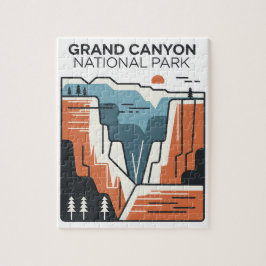 Grand Canyon National Park Abstracte illustratie Legpuzzel