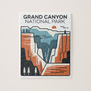 Grand Canyon National Park Abstracte illustratie Legpuzzel