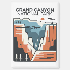 Grand Canyon National Park Abstracte illustratie Magneet