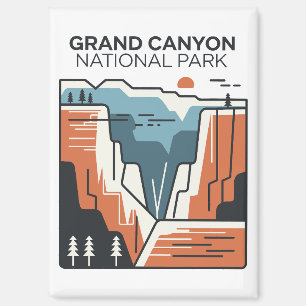 Grand Canyon National Park Abstracte illustratie Magneet