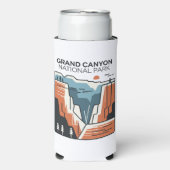 Grand Canyon National Park Abstracte illustratie Seltzer Blikjeskoeler (Seltzer Voorkant)