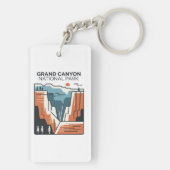 Grand Canyon National Park Abstracte illustratie Sleutelhanger (achterkant)