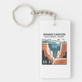 Grand Canyon National Park Abstracte illustratie Sleutelhanger